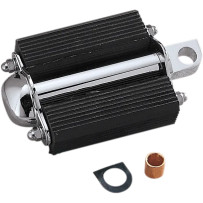 Bicycle-Style Kick Pedal — Black, Chrome, Bolt-On
