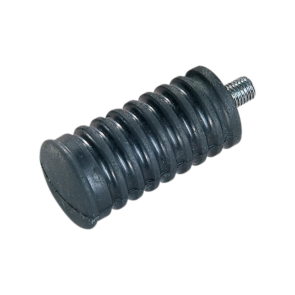 Rubber Replacement Driver Foot Pegs and Shifter Peg — Straight mount, Black