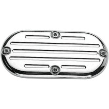 Chrome Billet Inspection Cover — Chrome, Ball-milled, with Forward Controls