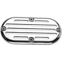 Chrome Billet Inspection Cover — Chrome, Ball-milled, with Forward Controls
