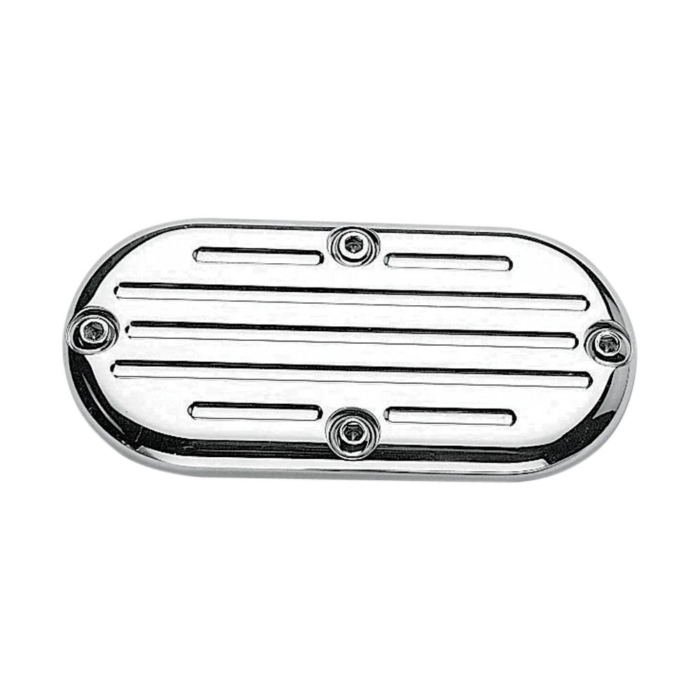 Chrome Billet Inspection Cover — Chrome, Ball-milled, with Forward Controls