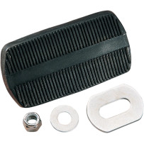 Brake/Clutch Pedal Pad Assembly — Black, Chrome