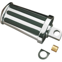 Rail Kick Pedal — Bolt-on, Black, Chrome