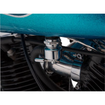 Power-Flo Fuel Valve — 22 mm outlet, 7.9 mm (5/16") hose barb, Chrome