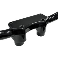 Handlebar Riser & Top Clamp Kit — 1" clamp, 1-1/2" rise, Black