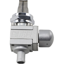 Válvula de combustible The Guzzler® — salida 22 mm, racor 7,9 mm (5/16") para manguera, aluminio anodizado