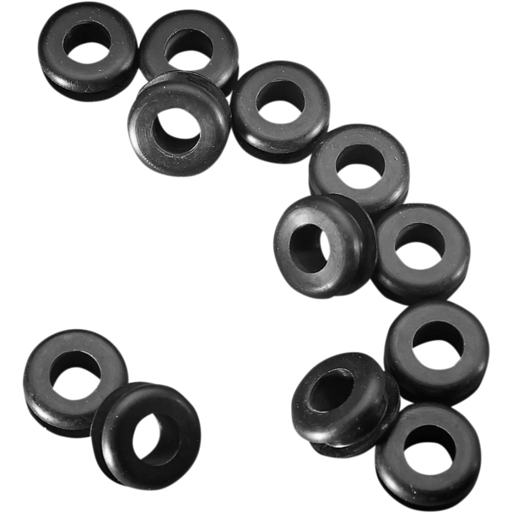 Fuel Tank Mounting Grommets — 12 Pack, Black