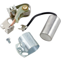 Kit de platinos y condensador — Plateado, Negro, Pulido