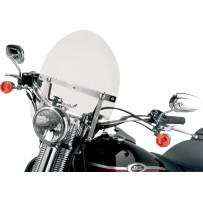 Mini Police Windshield — 1 in handlebar clamp, 15 in (38 cm) height, 14.5 in (37 cm) width