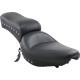 Studded 2-Up Seat — 28" overall length, 7-1/2" rear width, Black