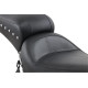 Studded 2-Up Seat — 28" overall length, 7-1/2" rear width, Black