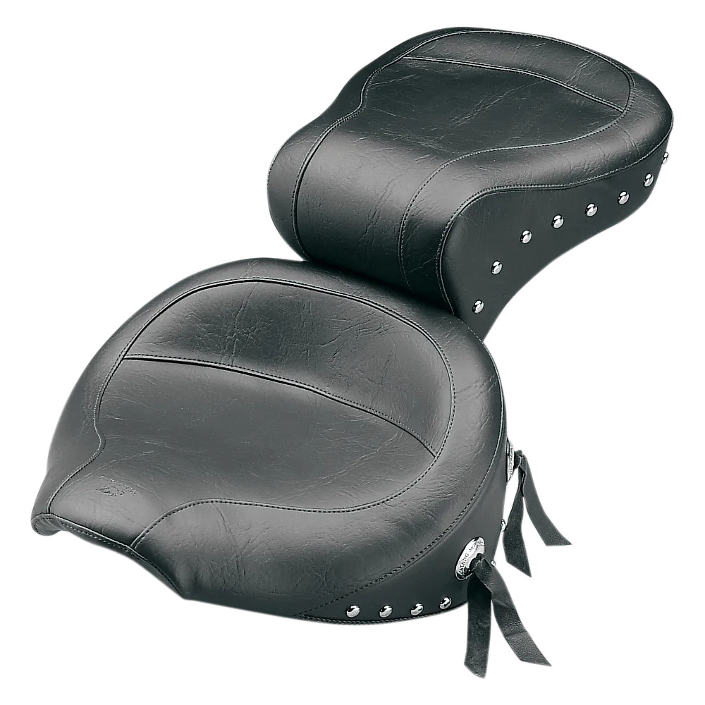Asiento 2-Up con tachuelas — 73,5 cm (29") largo total, 35,5 cm (14") largo conductor, 44,5 cm (17-1/2") ancho conductor