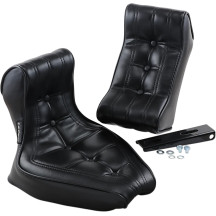 Signature II 2-Piece 2-Up Seat — 25-1/4" overall, 12-1/4" rear, Black