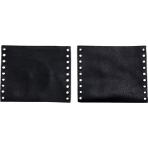 Leather Grip Covers — 25.4 mm (1"), Black