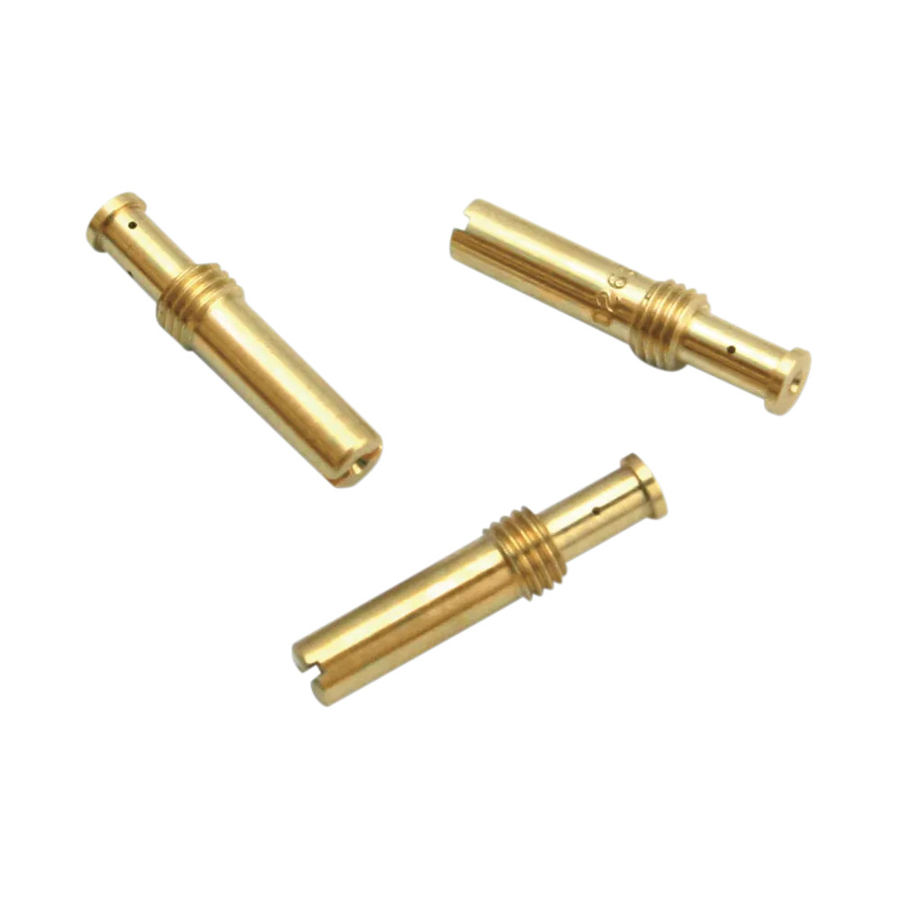Genuine S&S Carburetor Jets — 3 Pack, Gold, Brass