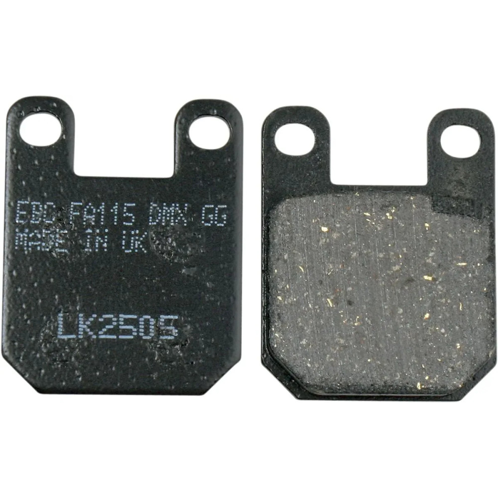 Organic Base "FA" Brake Pads — 36 mm length, 45 mm width, 6 mm thickness, set of 2