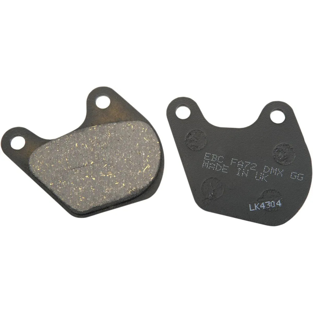 Organic Harley/Buell Brake Pads — 89 mm, 6.5 mm, Aramid fiber