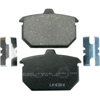 Organic Harley/Buell Brake Pads — 74.2 mm, 12 mm, Aramid, Set of 2