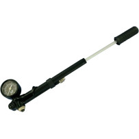 Gauge-Mounted Pump — 0–60 psi, Black, for forks and air shocks