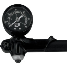 Gauge-Mounted Pump — 0–60 psi, Black, for forks and air shocks