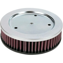 Replacement High-Flow Air Filter — 49 mm height, 127 mm inside diameter, red