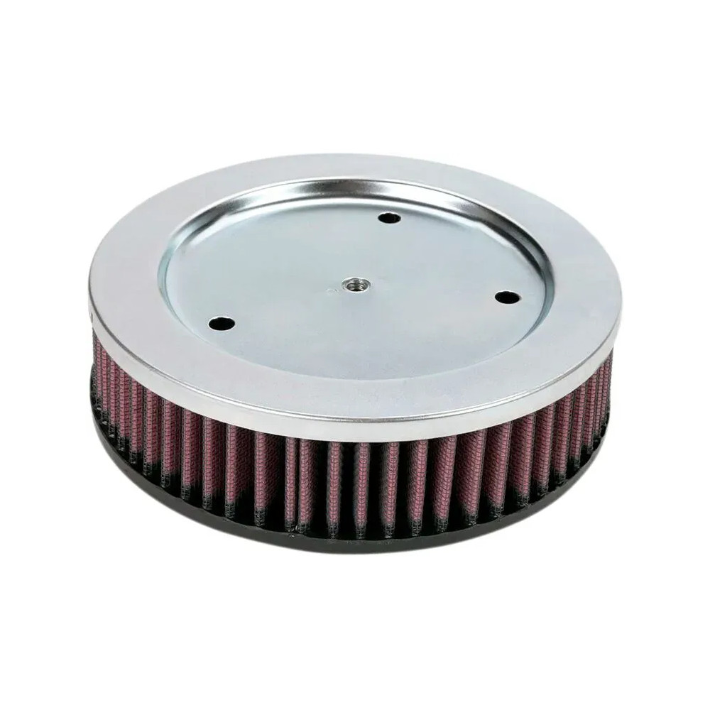 Replacement High-Flow Air Filter — 49 mm height, 127 mm inside diameter, red