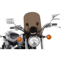 Tombstone Windshield — 14" height, 10" width, 25.4/22 mm handlebars, Dark Smoke