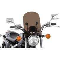Tombstone Windshield — 14" height, 10" width, 25.4/22 mm handlebars, Dark Smoke