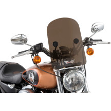 Tombstone Windshield — 14" height, 10" width, 25.4/22 mm handlebars, Dark Smoke