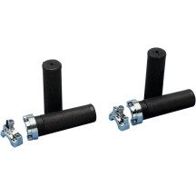 Conjunto del acelerador — diámetro de manillar 1", negro, cromado