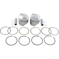 High-Performance Piston Kit — +0.040" oversize, 3.228" bore, 10.0:1 compression