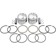 High-Performance Piston Kit — Bore 3.447", Compression Ratio 9.0:1, 1213 cc