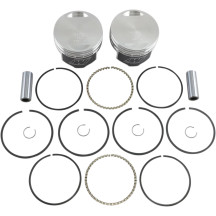 High-Performance Piston Kit — 3.5155" piston, 4.25" stroke, 1340 cc