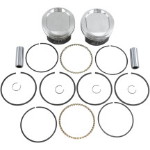 High-Performance Piston Kit — Bore 3.508", Oversize +0.010", Stroke 3-13/16", Compression 9.5:1, 1200 cc