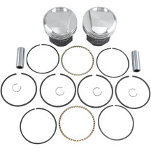 High-Performance Piston Kit — Bore 3.508", Stroke 4-1/4", 1340 cc, Aluminum