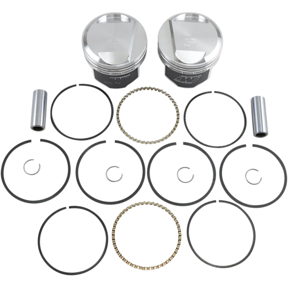High-Performance Piston Kit — Bore 3.508", Stroke 4-1/4", 1340 cc, Aluminum
