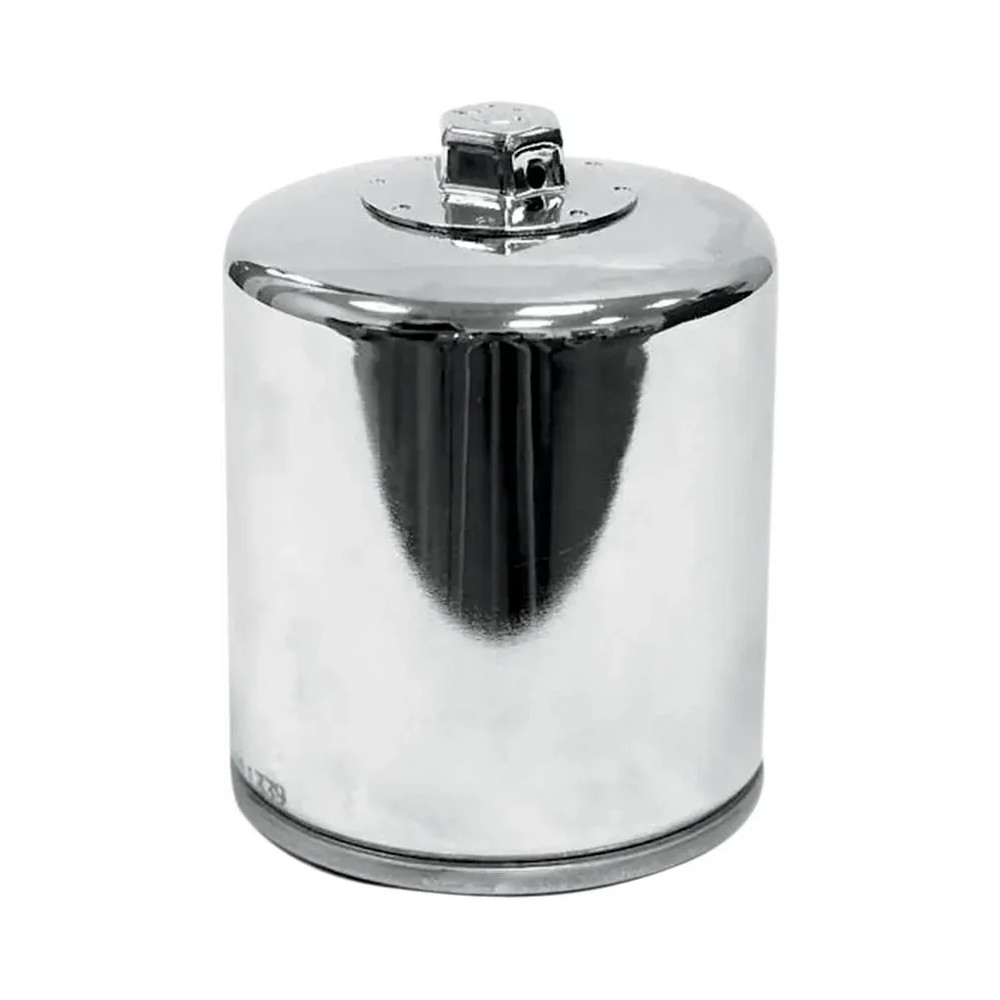 Performance Oil Filter — 98 mm, Spin-On, Chrome
