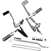 Forward Control Kit With Pegs — Standard, Chrome