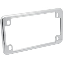 License Plate Frame — Chrome, Flat