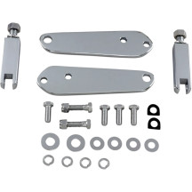 Front Mount Highway Bar Kit — 86 mm (3-3/8"), Bolt-On, Chrome, Polished