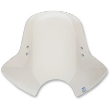 Replacement Demon Windshield Plastic — 45.5 cm (18") height, 53.5 cm (21") width, 18 cm (7") headlight cutout, Gray