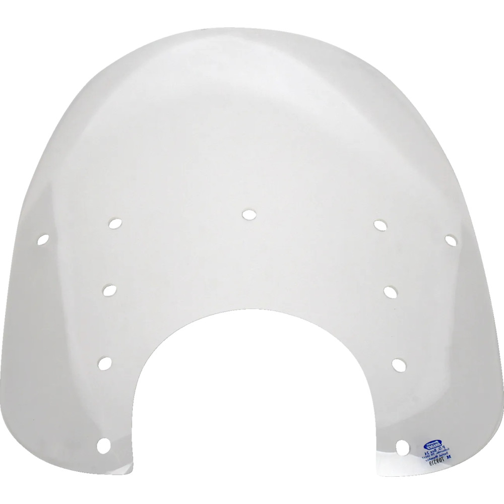 Replacement Fats Windshield Plastic — Clear, 43 cm (17") height, 56 cm (22") width, 18 cm (7") headlight cutout