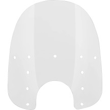 Replacement Fats Windshield Plastic — 48.5 cm (19") height, 56 cm (22") width, 18 cm (7") headlight cutout, Clear