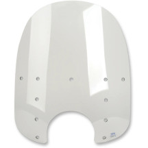 Replacement Fats Windshield Plastic — Memphis Fats, 18 cm (7") headlight cutout, 48.5 cm (19") height, 56 cm (22") width, Gray