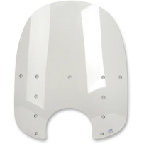 Replacement Fats Windshield Plastic — Memphis Fats, 18 cm (7") headlight cutout, 48.5 cm (19") height, 56 cm (22") width, Gray