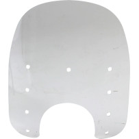 Replacement Slim Windshield Plastic — 38 cm (15") height, 45.5 cm (18") width, 18 cm (7") headlight cutout, Clear
