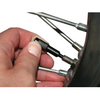 Valve Core Remover/Installer — For Schrader valve, Black