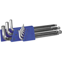 Ball-End Allen Set — Metric assortment, chrome finish