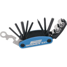 Outback'R H13 Folding HD Multi Tool compatible with HD Motorcycles — 88.9 mm (3.5"), Blue