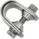 Conjunto de abrazaderas para velocímetro/tacómetro mini — 32 mm (1-1/4 in), 25.4 mm (1 in), cromado